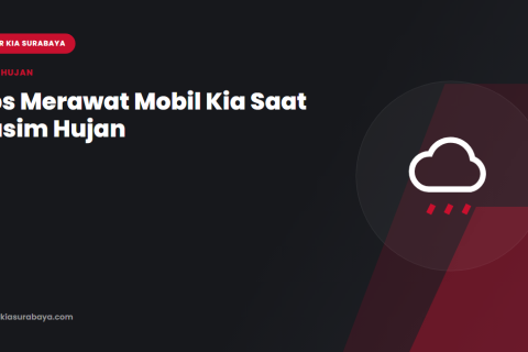 Ilustrasi perawatan mobil Kia saat musim hujan